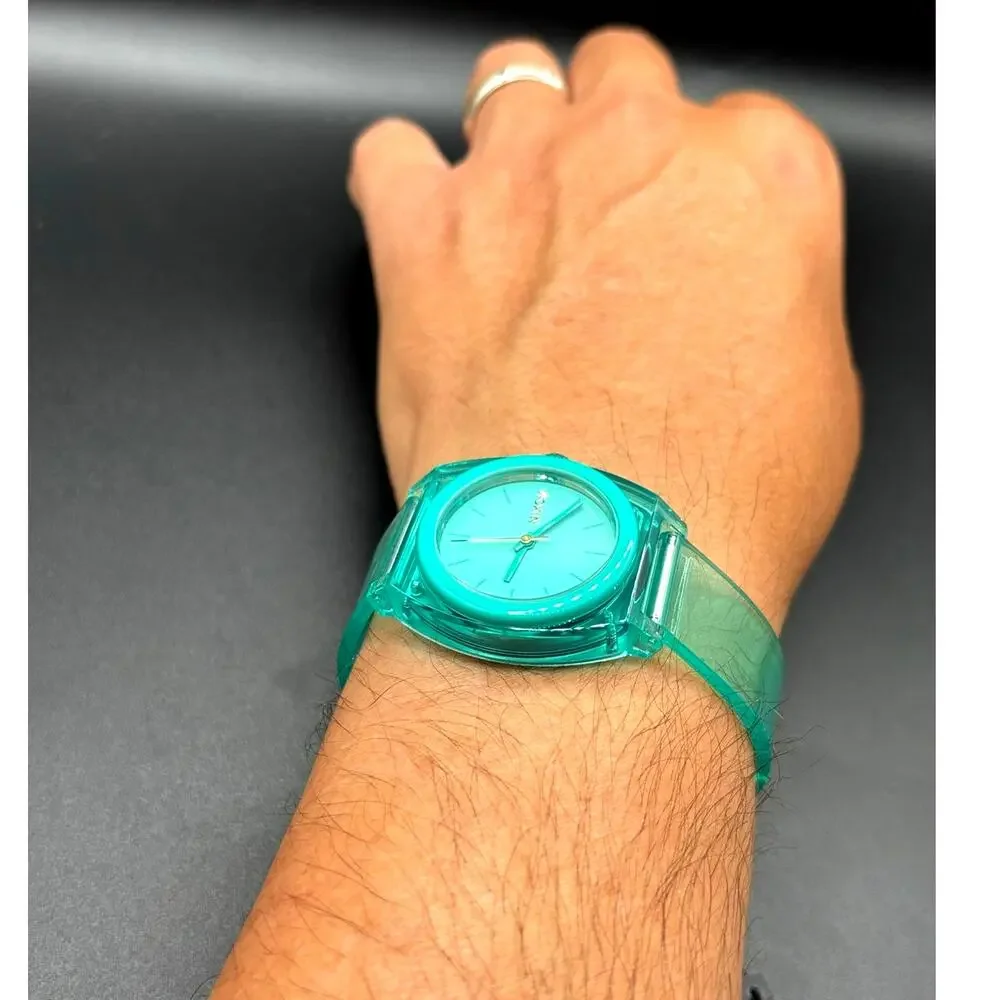 Nixon Medium Time Teller P A1215-309 Turquoise 31mm Watch NIBWT